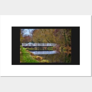 The Swing Bridge At Sulhamstead Posters and Art